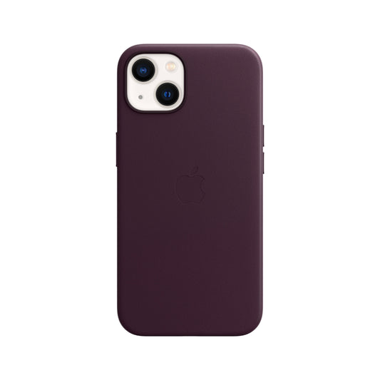 iPhone 13 Leder Case mit MagSafe – Dunkles Kirschrot