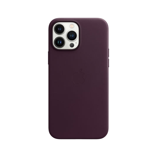 iPhone 13 Pro Max Leder Case mit MagSafe – Dunkles Kirschrot