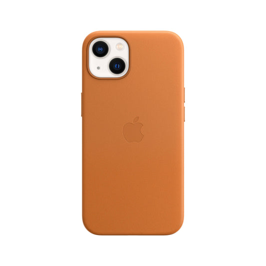iPhone 13 Leder Case mit MagSafe - Sattelbraun
