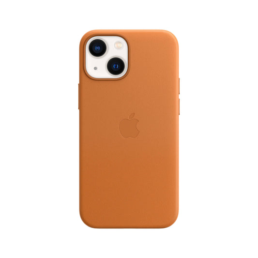 iPhone 13 mini Leder Case mit MagSafe – Goldenbraun