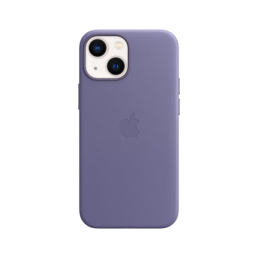 iPhone 13 mini Leder Case mit MagSafe – Glyzinie