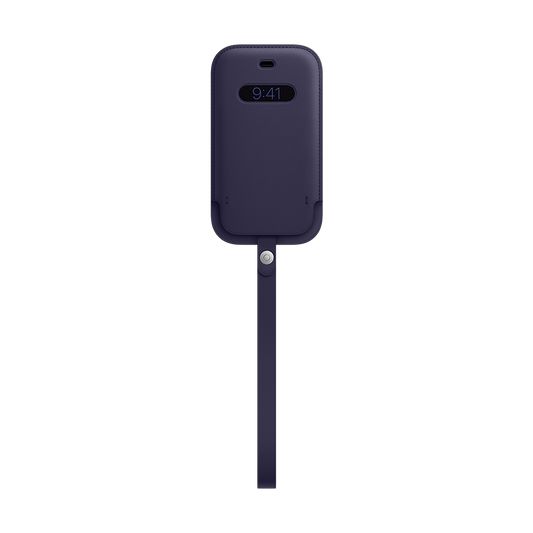 Apple Leather Sleeve mit MagSafe für iPhone 12 mini - Tiefviolett