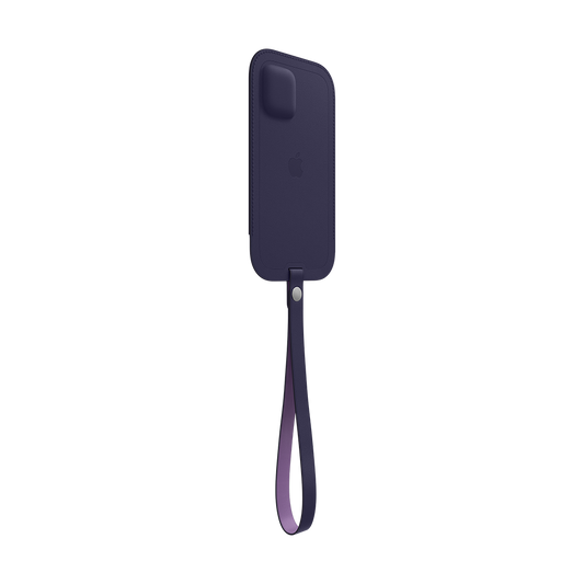 Apple Leder Sleeve mit MagSafe für iPhone 12 | 12 Pro - Tiefviolett