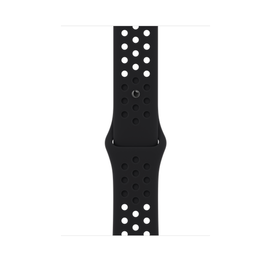 45mm Schwarzes/Schwarzes Nike Sportarmband