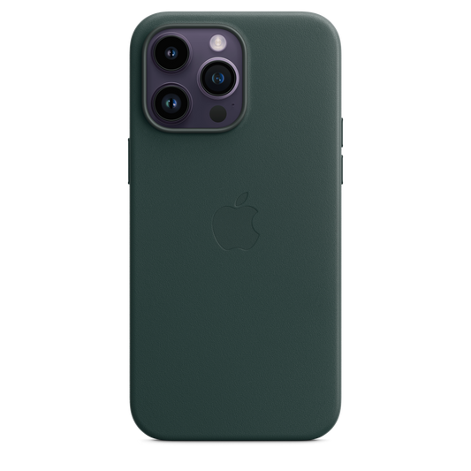 iPhone 14 Pro Max Leder Case mit MagSafe – Tannengrün
