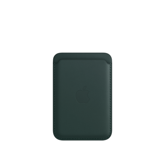 iPhone Leder Wallet mit MagSafe - Tannengrün