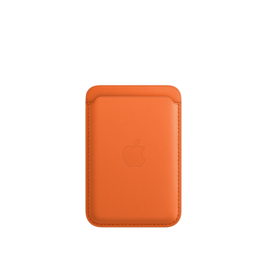 iPhone Leder Wallet mit MagSafe - Orange