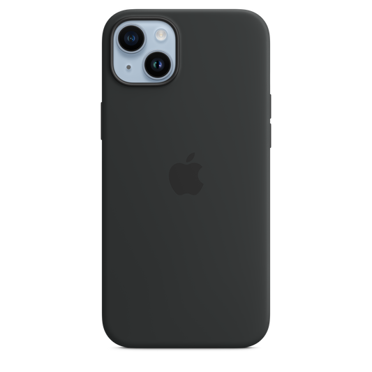 iPhone 14 Plus Silikon Case mit MagSafe - Mitternacht