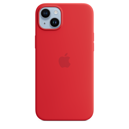 iPhone 14 Plus Silikon Case mit MagSafe – (PRODUCT)RED