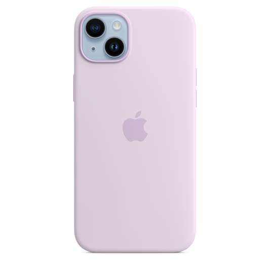 iPhone 14 Plus Silikon Case mit MagSafe – Flieder
