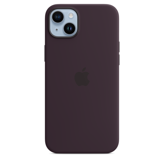 iPhone 14 Plus Silikon Case mit MagSafe – Holunder