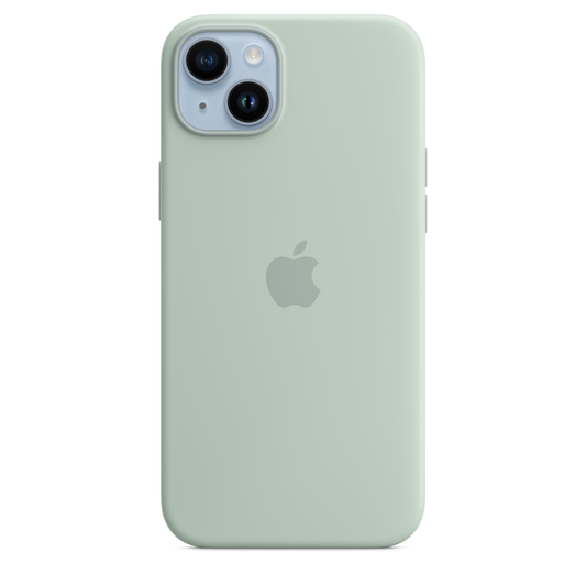 iPhone 14 Plus Silikon Case mit MagSafe – Sukkulente