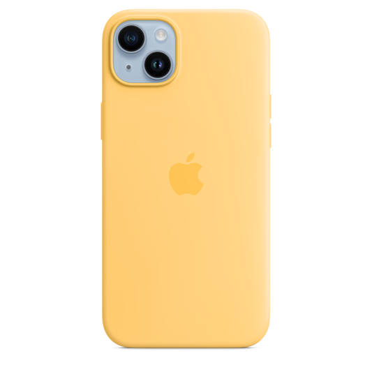 iPhone 14 Plus Silikon Case mit MagSafe - Sunglow