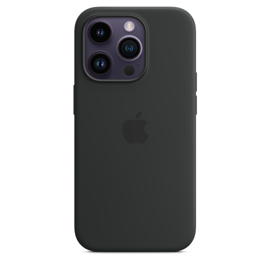 iPhone 14 Pro Silikon Case mit MagSafe - Mitternacht