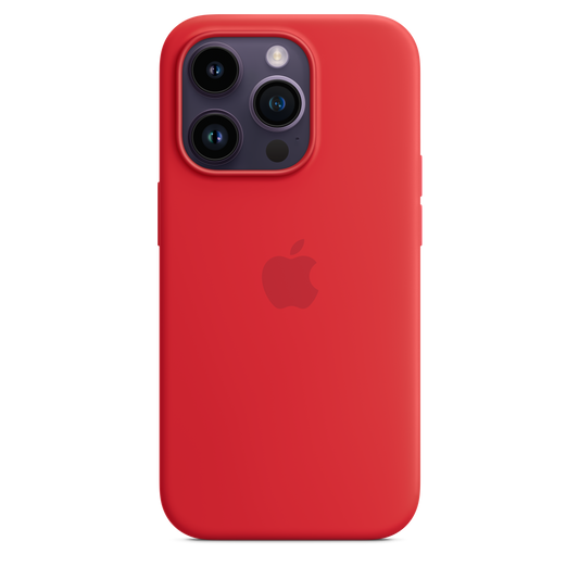 iPhone 14 Pro Silikon Case mit MagSafe – (PRODUCT)RED