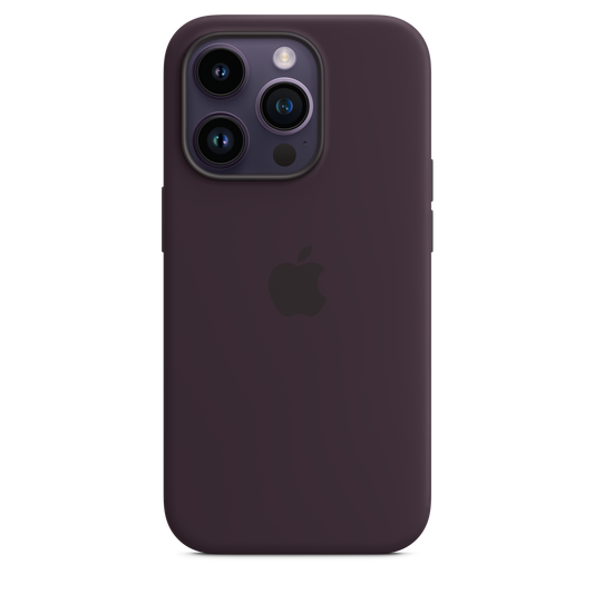 iPhone 14 Pro Silikon Case mit MagSafe – Holunder
