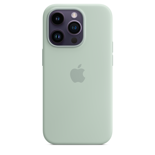 iPhone 14 Pro Silikon Case mit MagSafe – Sukkulent
