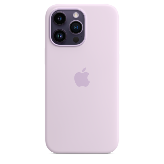 iPhone 14 Pro Max Silikon Case mit MagSafe – Flieder