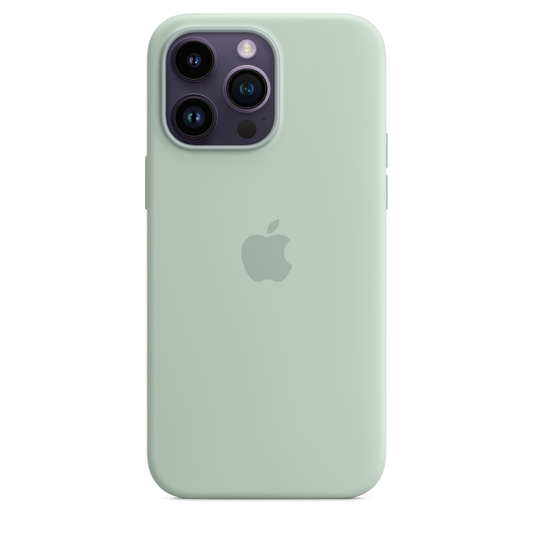iPhone 14 Pro Max Silikon Case mit MagSafe – Sukkulente