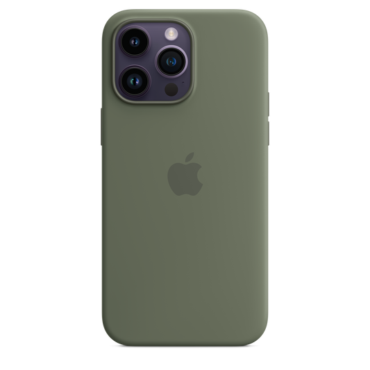 iPhone 14 Pro Max Silikon Case mit MagSafe – Olive