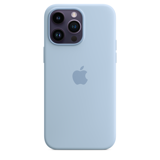 iPhone 14 Pro Max Silikon Case mit MagSafe – Himmelblau
