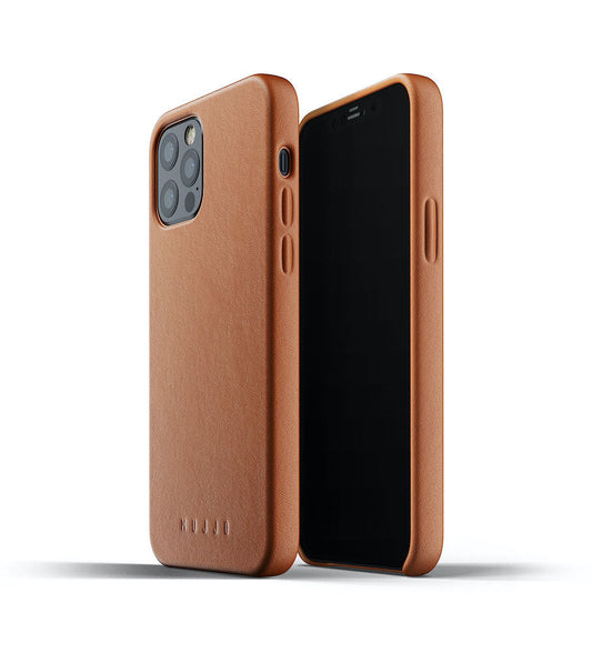 Mujjo Full Leather Hülle für iPhone 12 & 12 Pro