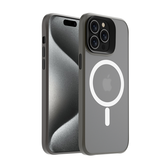 Pulse Newton Magsafe Hülle für iPhone 15 – Grau