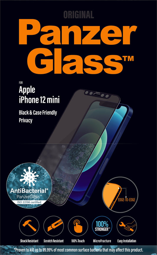 PanzerGlass für iPhone 12 mini CF Privacy AB - Schwarz
