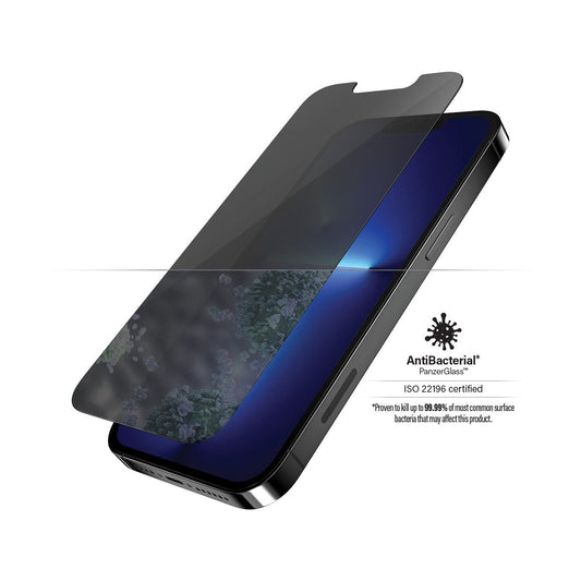 PanzerGlass iPhone 13 Pro Max AntiBakterieller Displayschutz - Blickschutz