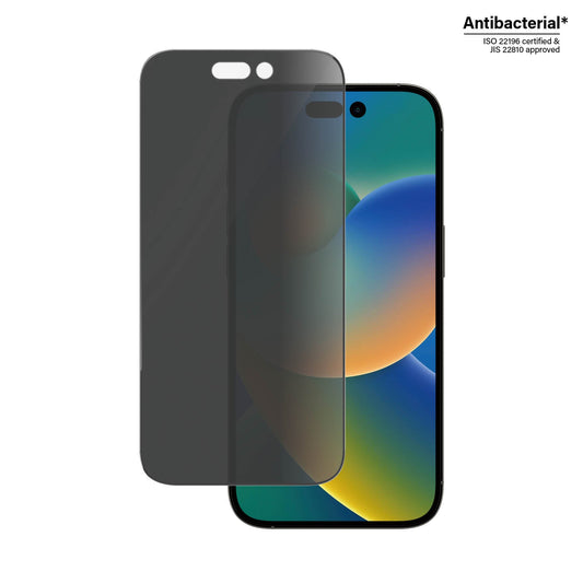 PanzerGlass™ Ultra-Wide Fit Displayschutzfolie mit Blickschutzfilter für iPhone 14 Pro