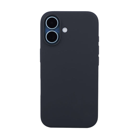 Tekne Silikonhülle für iPhone 16 | Griffige Soft-Touch-Oberfläche | Stoßfest & Kabelloses Laden Kompatibel – Schwarz