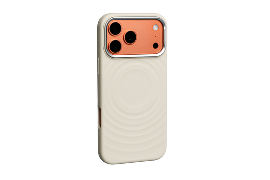 Tekne WaveStand Silikonhülle für iPhone 17 Pro Max – Beige