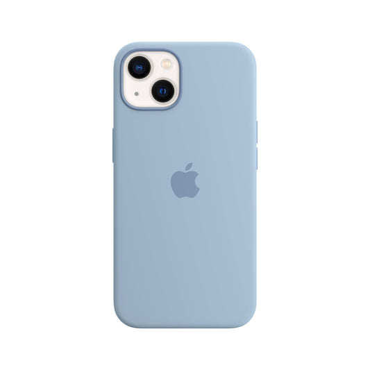 iPhone 13 Silikon Case mit MagSafe – Nebelblau