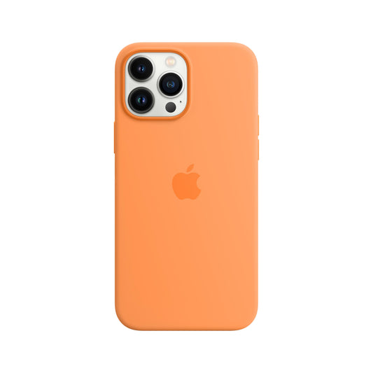 iPhone 13 Pro Max Silikon Case mit MagSafe – Goldorange