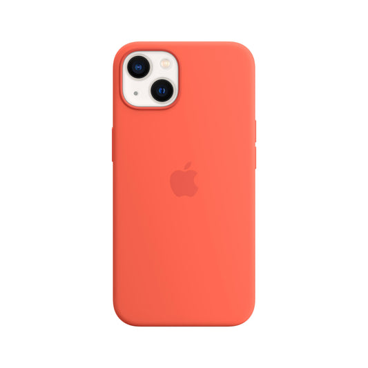 iPhone 13 Silikon Case mit MagSafe – Nektarine