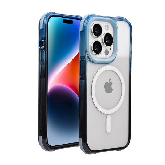 Pulse TANK Gradient MagSafe Hülle für iPhone 15 Pro-Blau