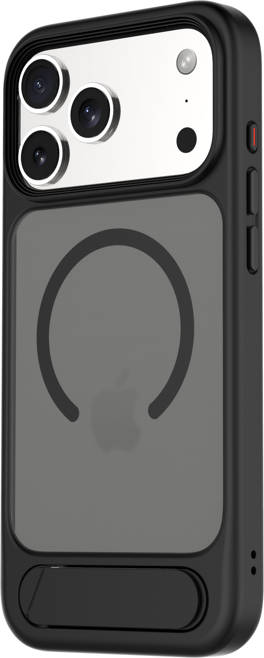 Tekne Hybrid Frost Matte Hülle für iPhone 17 Pro Max – Schwarz