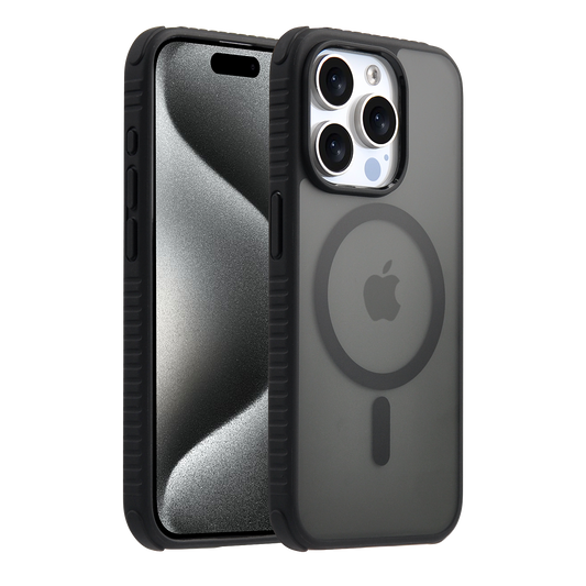 Pulse Tire MagSafe Hülle für iPhone 15 Schwarz