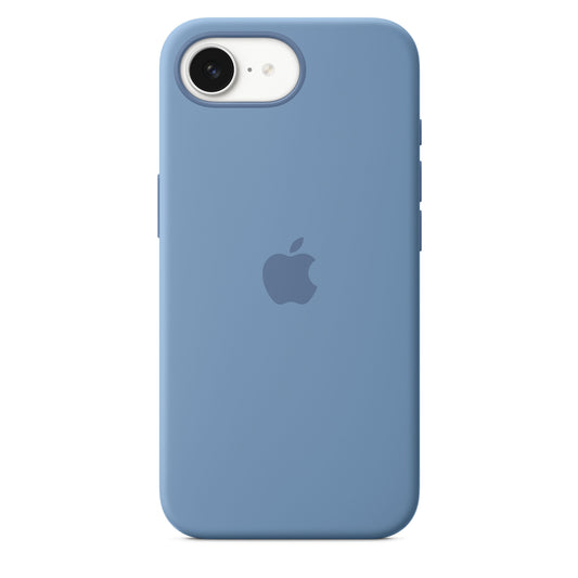 iPhone 16e Silikon Case – Winterblau