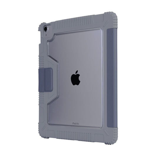 Tekne Stoßfeste Kunstlederhülle für iPad Air 13 M2 | Standfunktion | Fallschutz - Grau