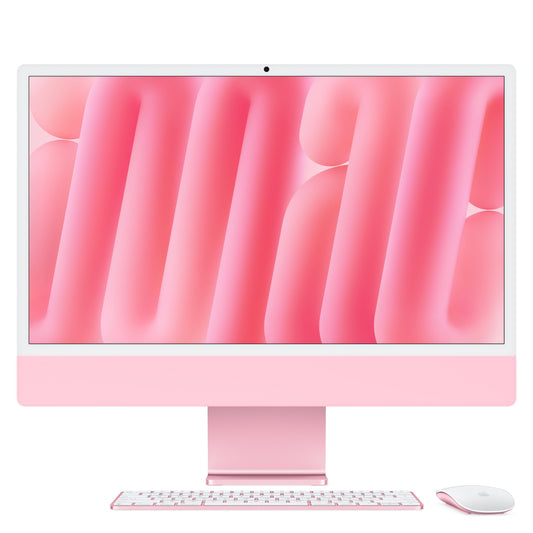 24″ iMac mit Retina 4.5K Display: Apple M4 Chip mit 8-Core CPU und 8-Core GPU, 256 GB SSD – Pink