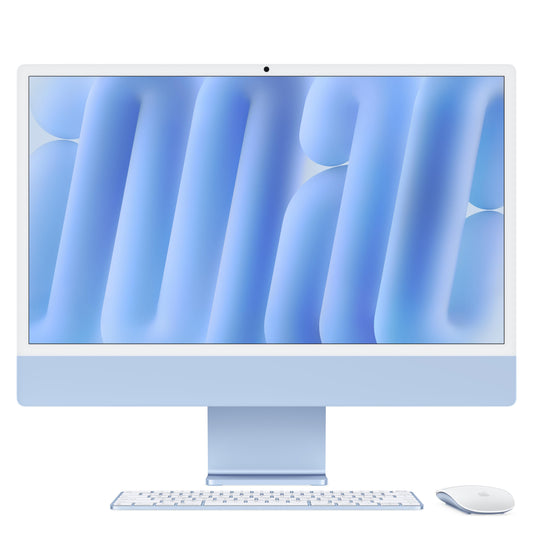 24-Zoll iMac mit Retina 4.5K Display: Apple M4 Chip mit 10-Core CPU und 10-Core GPU, 256 GB SSD - Blau