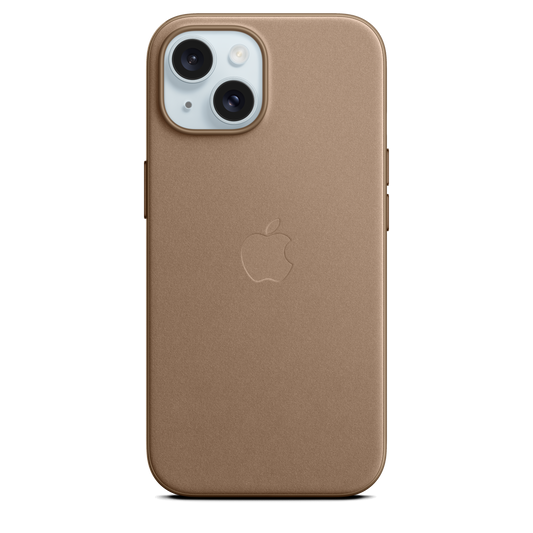 iPhone 15 FineWoven Case mit MagSafe – Taupe