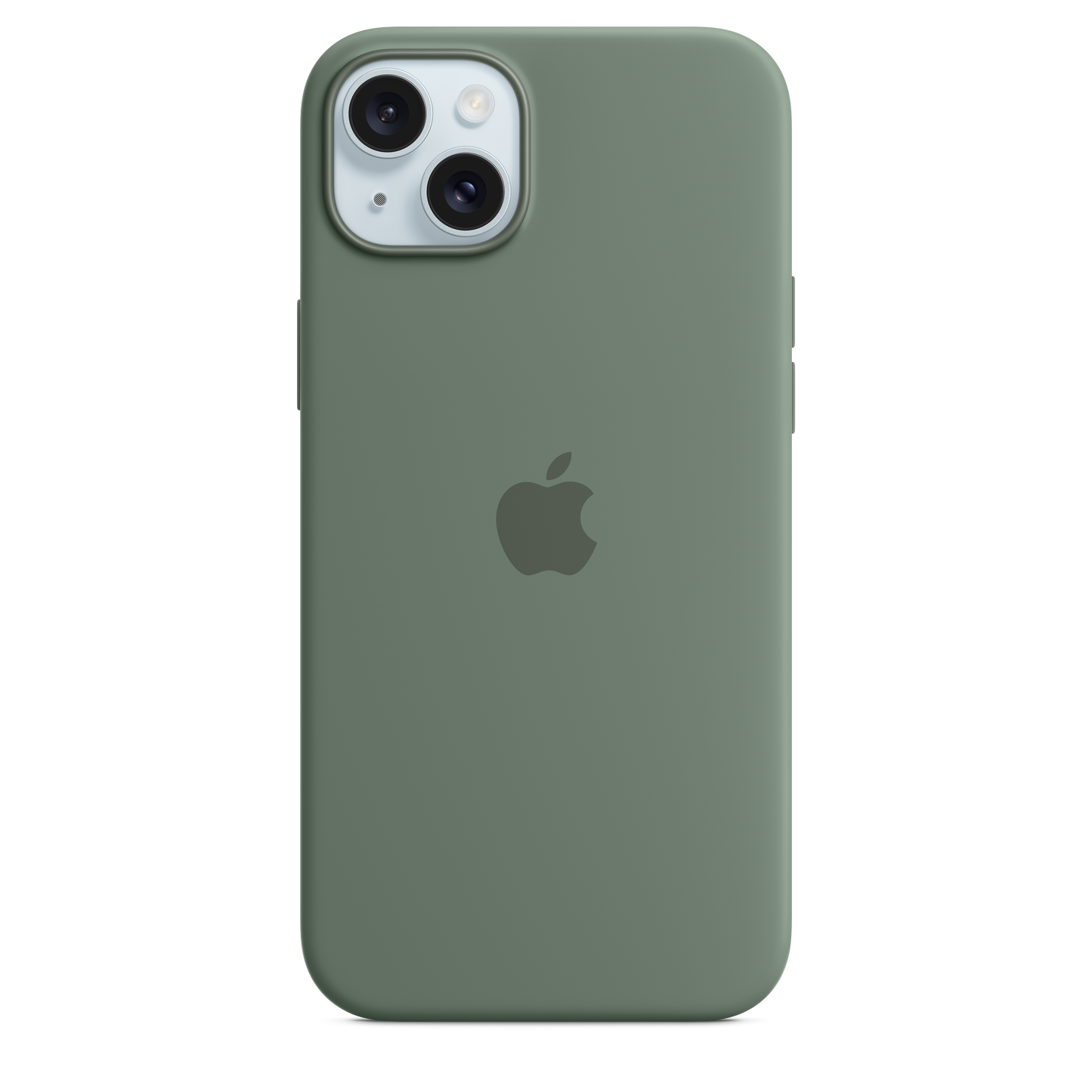 iPhone¬†15¬†Plus Silikon Case mit MagSafe – Zypresse