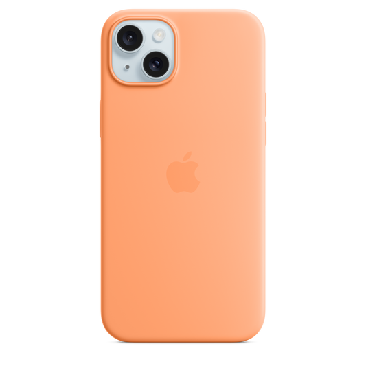iPhone¬†15¬†Plus Silikon Case mit MagSafe - Orange¬†Sorbet