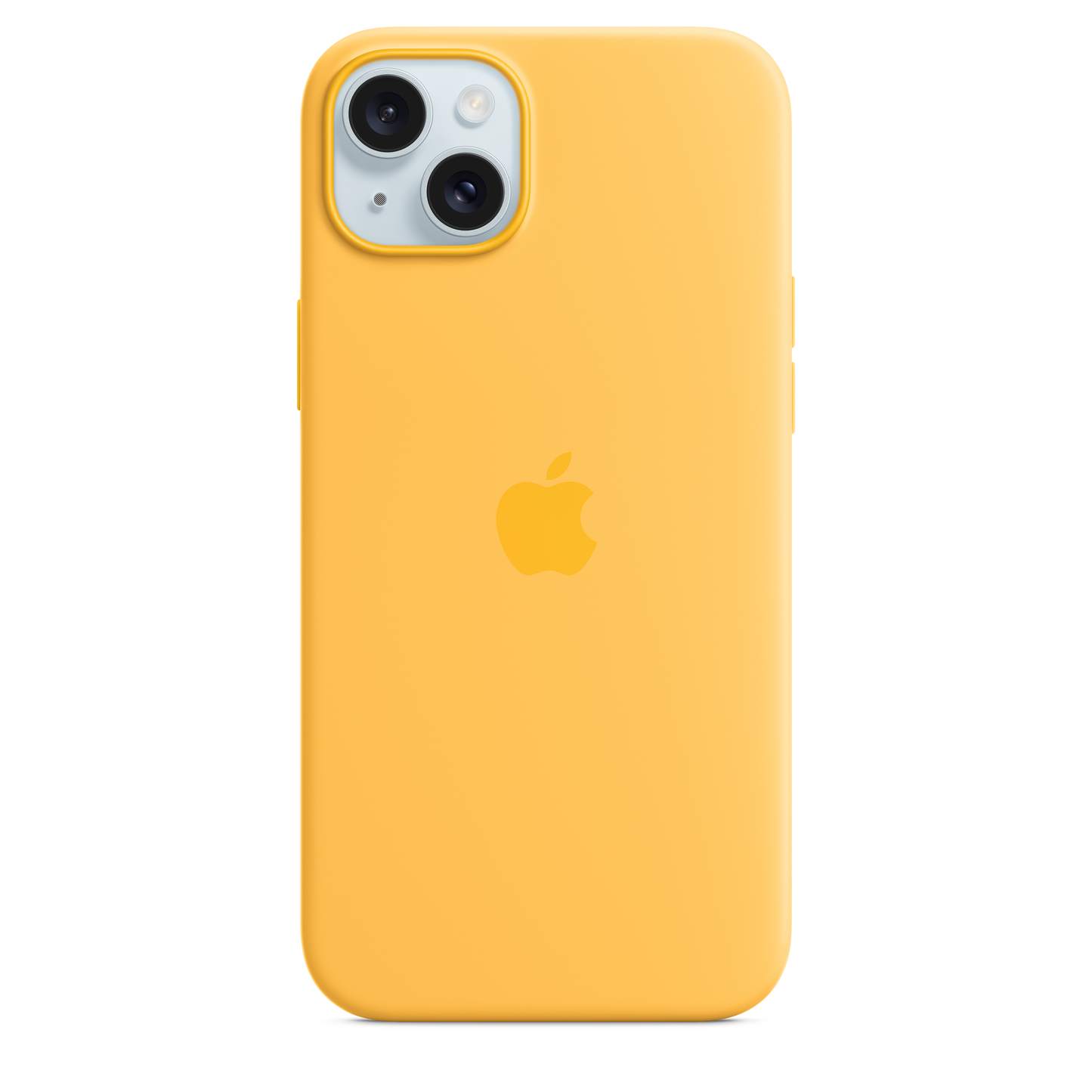 iPhone 15 Plus Silikon Case mit MagSafe – Sonnenschein