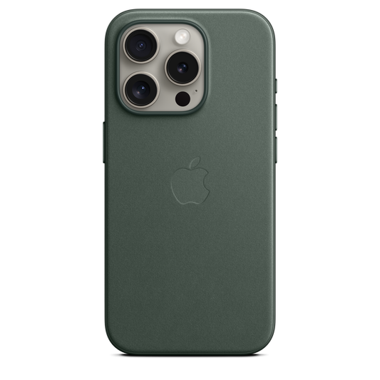 iPhone 15 Pro FineWoven Case mit MagSafe – Evergreen