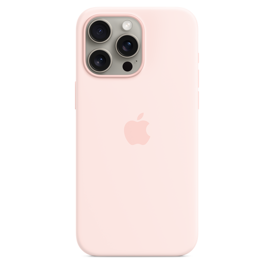iPhone¬†15¬†Pro¬†Max Silikon Case mit MagSafe - Hellrosa