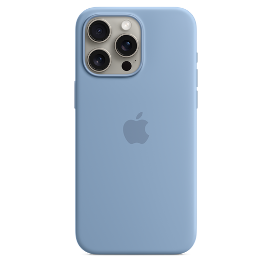 iPhone¬†15¬†Pro¬†Max Silikon Case mit MagSafe – Winterblau