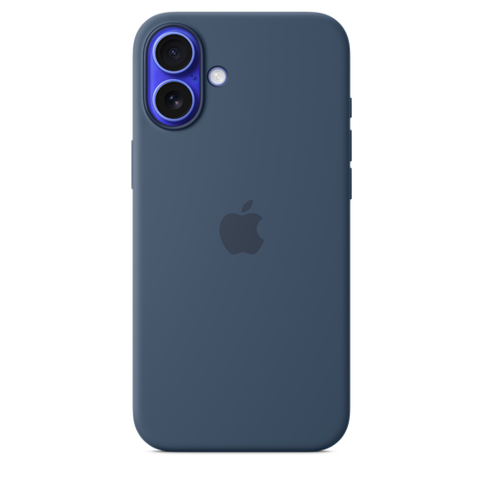 iPhone 16 Plus Silikon Case mit MagSafe – Denim